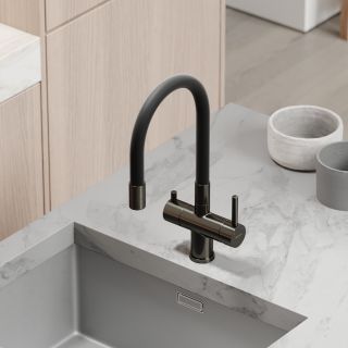 Смеситель для кухни Sancos Lucia SC4004GG воронёная сталь